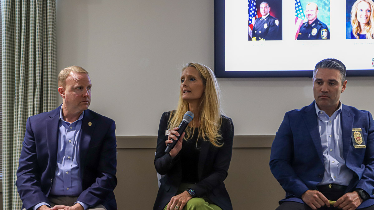 Smyrna Public Safety Foundation caps banner 2025