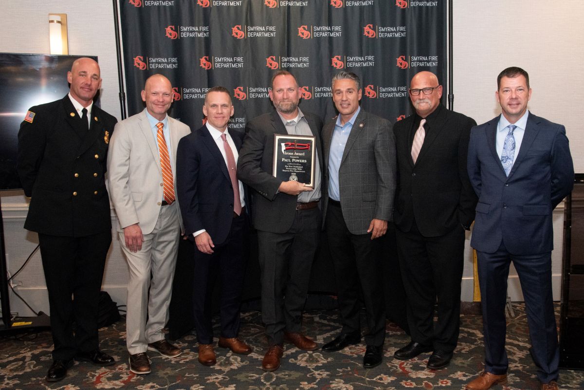Smyrna Fire Department honors Paul Powers with Irons Award